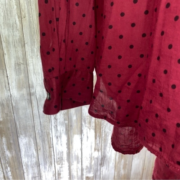 Loft The Softened Red Polka Dot Popover - Picture 3 of 5